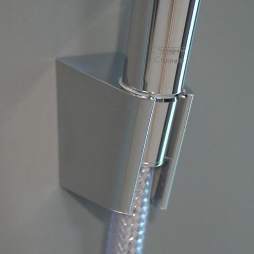 HANSGROHE CROMETTA 1JET sprchová súprava 3-dielna, ručná sprcha pr. 100 mm, hadica, držiak, biela/chróm 26567400 Obrázek - fotka