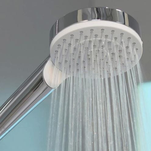 HANSGROHE CROMETTA 1JET sprchová súprava 3-dielna, ručná sprcha pr. 100 mm, hadica, držiak, biela/chróm 26567400 Obrázek - fotka