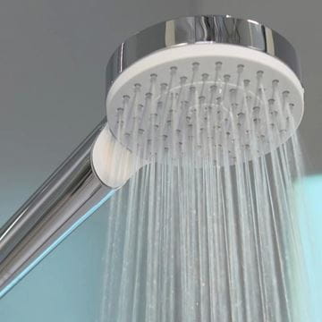 HANSGROHE CROMETTA 1JET sprchová súprava 3-dielna, ručná sprcha pr. 100 mm, hadica, držiak, biela/chróm 26567400 Obrázek - fotka