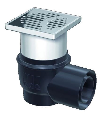 ACO EASYFLOW podlahový vpust DN70/100, bočný odtok, nerez 2700.05.77 Obrázek - Hlavní obrázek