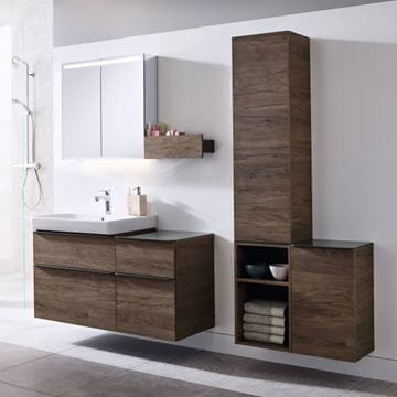 GEBERIT SMYLE SQUARE polica 45x15x14,8 cm, nástenná, orech hickory 500.362.JR.1 Obrázek - fotka