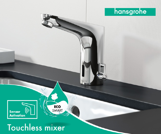 Vybraných batérií Hansgrohe sa dotýkať nemusíte