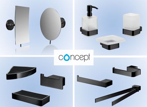Kúpeľňové doplnky Concept Black