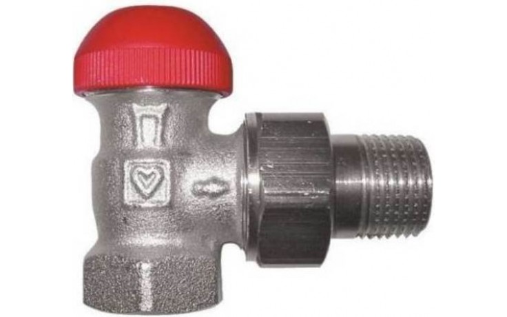 HERZ TS-90 -V 7724 termostatický ventil 1/2", rohový, so skrytým prednastavením, vnútorný/vonkajší závit, mosadz