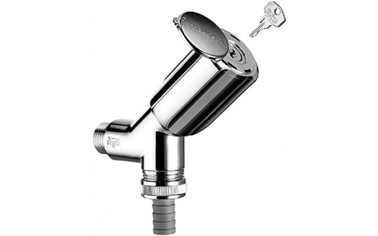 SCHELL SECUR práčkový ventil 1/2"x3/4", chróm