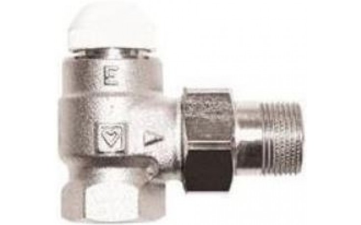 HERZ TS-E 7724 termostatický ventil 1/2", rohový, pre samotiažne sústavy, vnútorný/vonkajší závit, mosadz