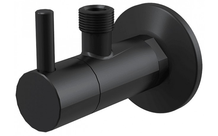 ALCA rohový ventil 1/2"x3/8", s filtrom, matná čierna