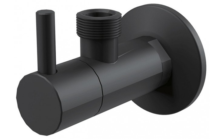 ALCA rohový ventil 1/2"x1/2", s filtrom, matná čierna