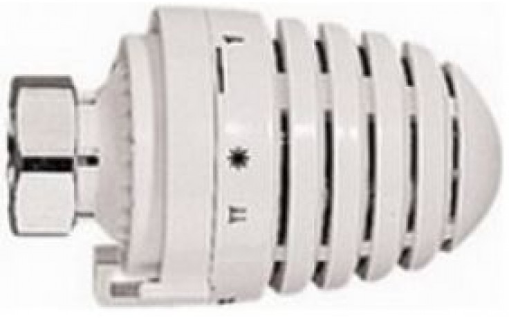 HERZ DESIGN termostatická hlavica M28x1,5, 6-28°C, s kvapalinovým snímačom (hydrosnímač), biela