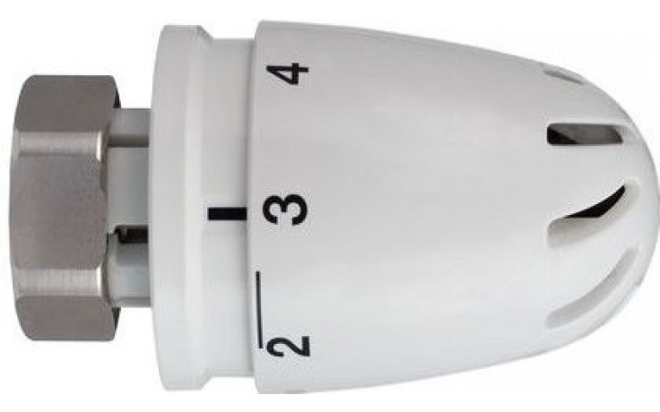 HERZ DESIGN MINI-TURBO termostatická hlavica M28x1,5 s príložným snímačom, biela