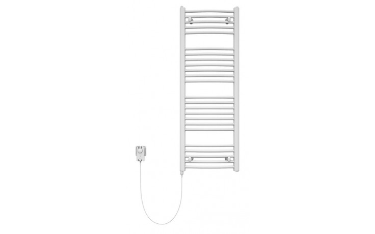 KORADO KORALUX RONDO CLASSIC - E kúpeľňový radiátor 1500/450, tyč vľavo zo skrine/zásuvky, biela RAL9016