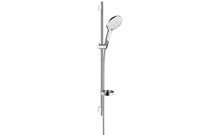 HANSGROHE RAINDANCE SELECT S 150 3JET sprchová súprava 4-dielna, ručná sprcha pr. 150 mm, 3 prúdy, tyč, hadica, mydelnička, biela/chróm