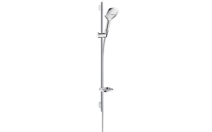 HANSGROHE RAINDANCE SELECT E 120 3JET sprchová súprava 4-dielna, ručná sprcha 120x120 mm, 3 prúdy, tyč, hadica, mydelnička, chróm