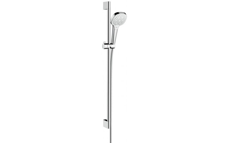 HANSGROHE CROMA SELECT E 3JET sprchová súprava 3-dielna, ručná sprcha 110x110 mm, 3 prúdy, tyč, hadica, biela/chróm