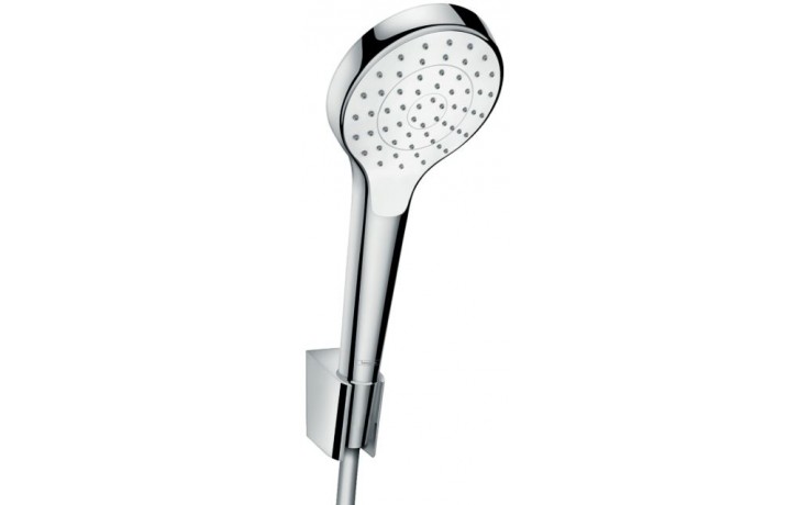 HANSGROHE CROMA SELECT S 1JET sprchová súprava 3-dielna, ručná sprcha pr. 110 mm, hadica, držiak, biela/chróm