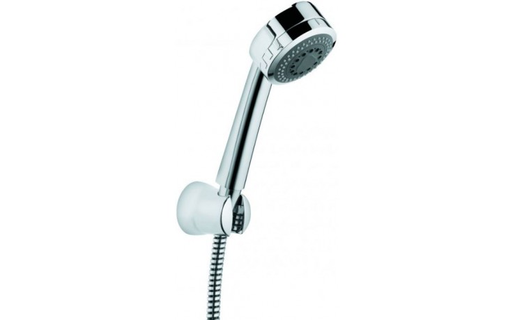 KLUDI ZENTA 2S sprchová súprava 3-dielna, ručná sprcha pr. 84 mm, 2 prúdy, hadica, držiak, chróm