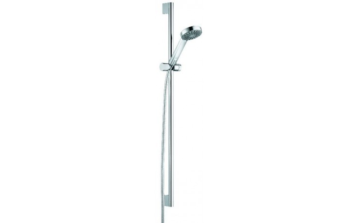 KLUDI A-QA B 1S sprchová súprava 3-dielna, ručná sprcha pr. 97 mm, tyč, hadica, Eco, chróm