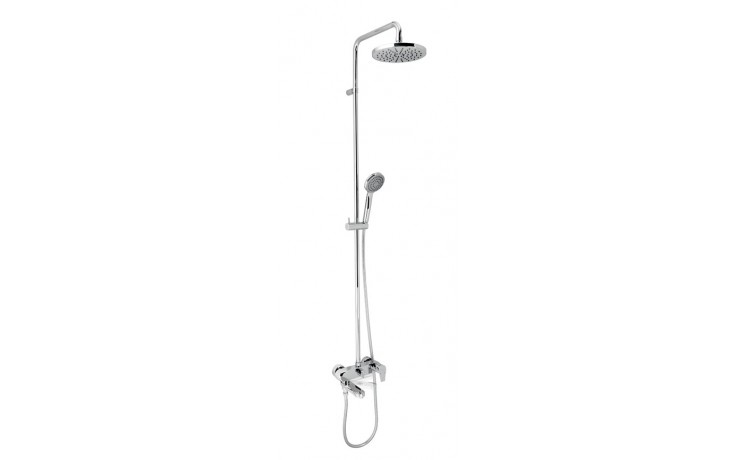 NOVASERVIS sprchový set bez batérie, hlavová sprcha, ručná sprcha s 3 prúdmi, tyč, hadica, chróm