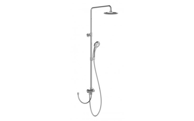 RAVAK DS 090.00 sprchový set bez batérie, hlavová sprcha, ručná sprcha s 5 prúdmi, tyč, hadica, chróm
