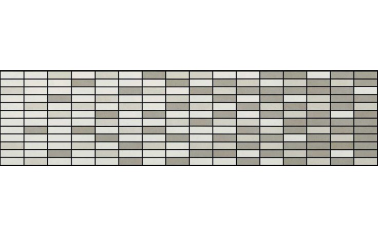 MARAZZI ALCHIMIA DEGRADE mozaika 30x120cm, fango/white/greige