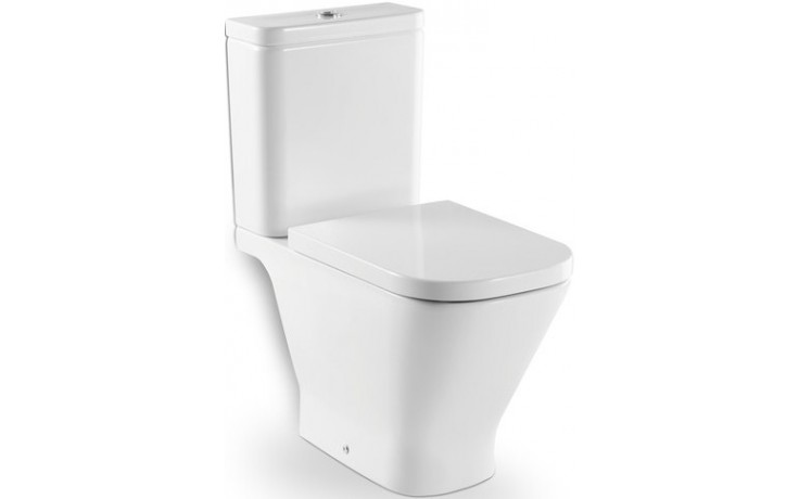 ROCA THE GAP WC misa kombi 340x650x400mm, štvorcová, hlboké splachovanie, vodorovný odpad, biela