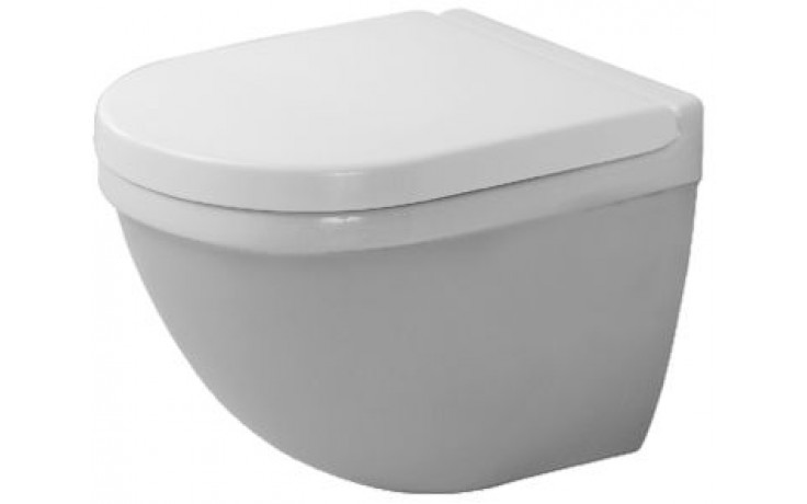 DURAVIT STARCK 3 závesné WC Compact 360x485mm, hlboké splachovanie, biela wondergliss