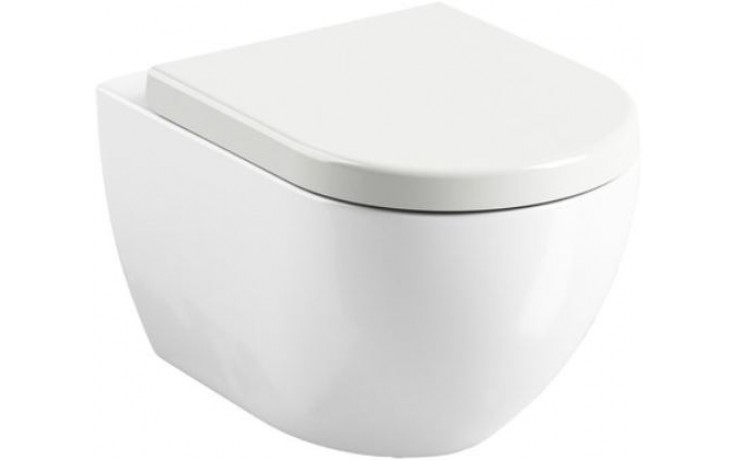RAVAK UNI CHROME WC 360x510x350mm, závesné, keramika, biela
