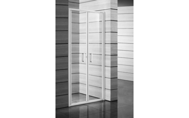 JIKA LYRA PLUS sprchové dvere 80x190 cm, lietacie, biela/sklo číre