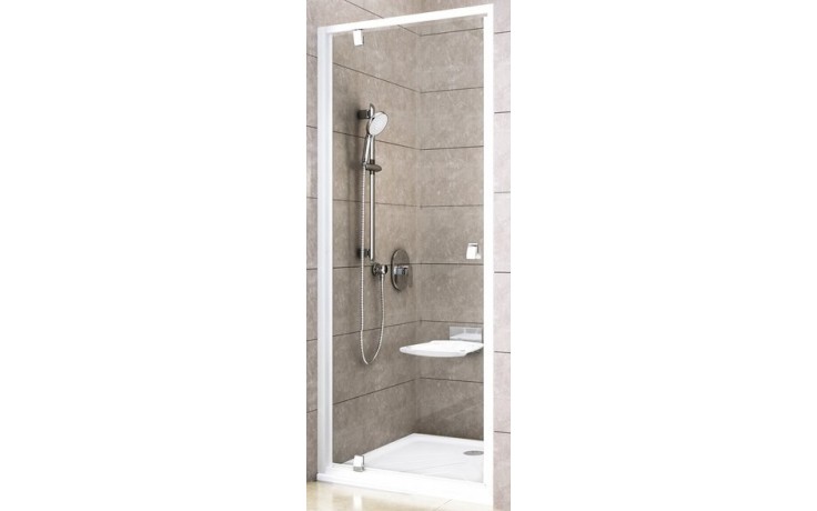 RAVAK PIVOT PDOP1 90 sprchové dvere 861-911x1900mm, jednodielne, otočné, sklo, satin/transparent