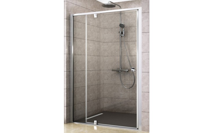 RAVAK PIVOT PDOP2 100 sprchové dvere 961-1011x1900mm, dvojdielne, otočné, pivotové, sklo, satin/satin/transparent