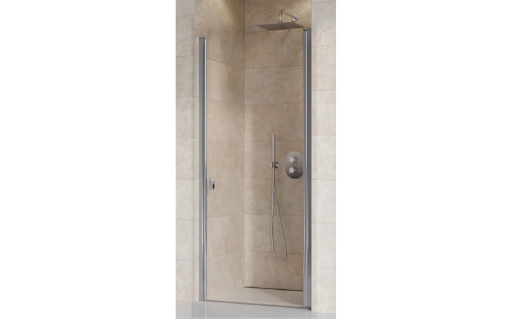 RAVAK CHROME CSD1 90 sprchové dvere 90x195 cm, lietací, satin/sklo transparent