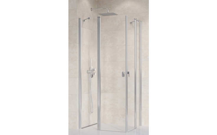 RAVAK CHROME CRV2 100 sprchové dvere 100x195 cm, lietacie, chróm lesk/sklo transparent