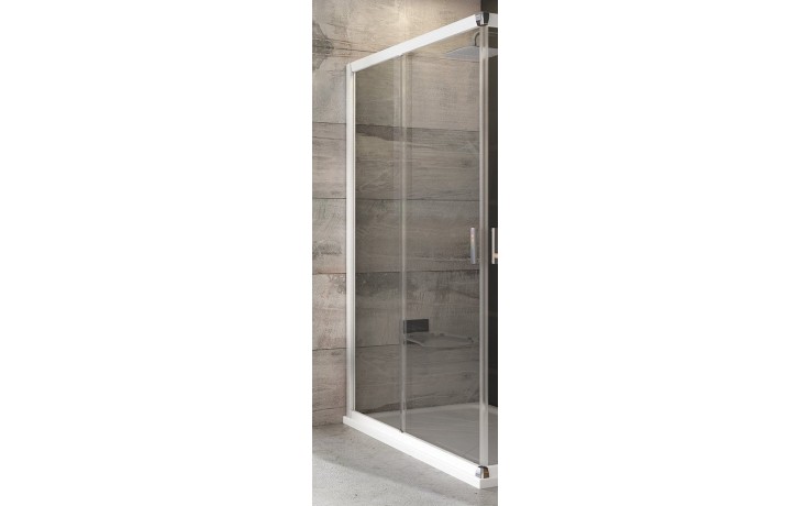 RAVAK BLIX BLRV2K 90 sprchové dvere 90x190 cm, posuvné, biela/sklo transparent