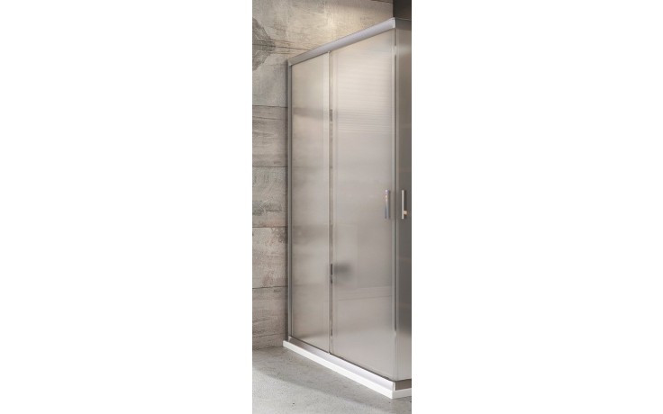 RAVAK BLIX BLRV2K 90 sprchové dvere 90x190 cm, posuvné, satin/sklo grape