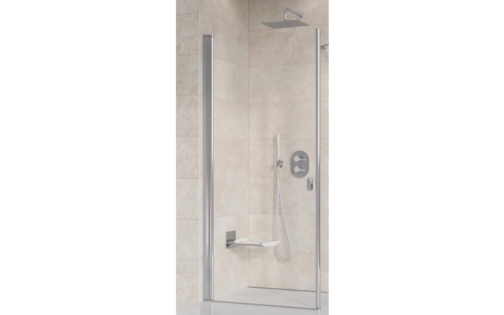 RAVAK CHROME CRV1-90 sprchové dvere 90x195 cm, lietacie, chróm lesk/sklo transparent