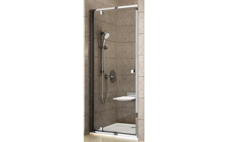RAVAK PIVOT PDOP1 90 sprchové dvere 90x190 cm, pivotové, bright alu/sklo transparent