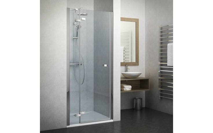 ROTH ELEGANT LINE GDNL1/900 sprchové dvere 900x2000mm ľave jednokrídlové na inštaláciu do niky, bezrámové, brillant/transparent