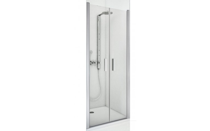 ROTH TOWER LINE TCN2/900 sprchové dvere 90x200 cm, lietacie, strieborná/sklo transparent