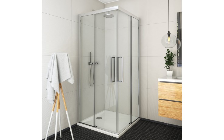 ROTH EXCLUSIVE LINE ECS2P/900 sprchové dvere 90x205 cm, posuvné, pravé, brillant/sklo transparent