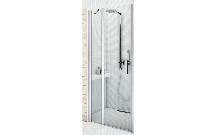 ROTH TOWER LINE TDN1/1000 sprchové dvere 100x200 cm, lietacie, striebro/sklo transparent