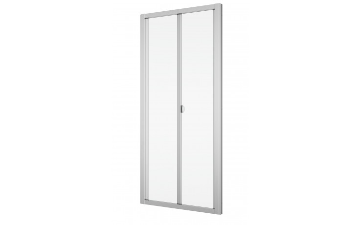 SANSWISS TOP LINE TOPK sprchové dvere 90x190 cm, zalamovacie, matný elox/číre sklo