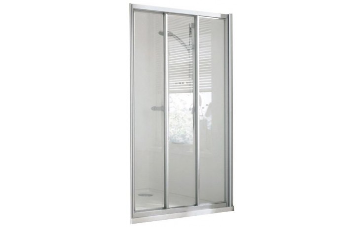CONCEPT 100 sprchové dvere 90x190 cm, posuvné, strieborná/matný plast