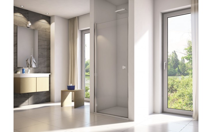 CONCEPT 200 sprchové dvere 80x200 cm, lietacie, aluchróm/číre sklo