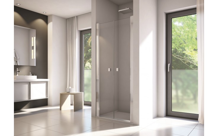 CONCEPT 200 sprchové dvere 100x200 cm, lietacie, aluchróm/číre sklo 