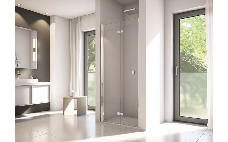CONCEPT 200 sprchové dvere 90x200 cm, skladacie, ľavé, aluchróm/číre sklo 