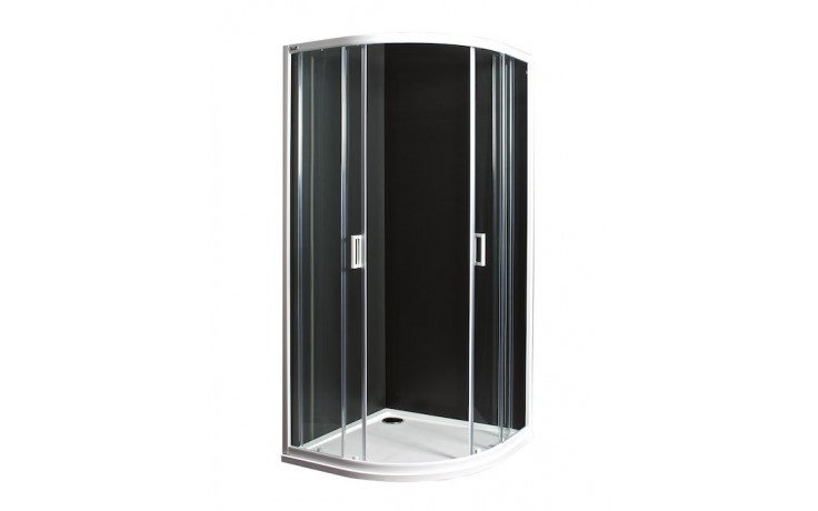 JIKA LYRA PLUS sprchovací kút 90x90 cm, R540, posuvné dvere, biela/sklo číre