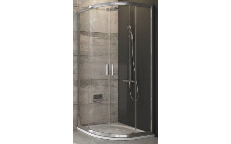 RAVAK BLIX BLCP4 90 sprchovací kút 90x90 cm, R488, posuvné dvere, lesk/sklo transparent