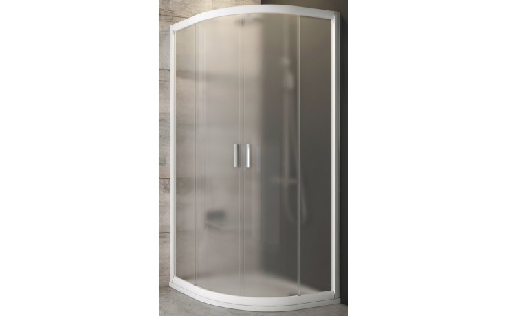 RAVAK BLIX BLCP4 90 sprchovací kút 90x90 cm, R488, posuvné dvere, biela/sklo grape