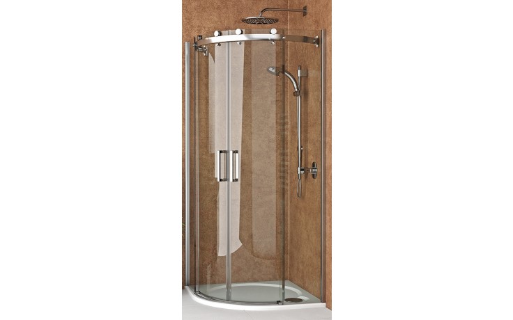 ROTH AMBIENT LINE AMR2N/900 sprchovací kút 90x90 cm, R550, posuvné dvere, brillant/sklo transparent