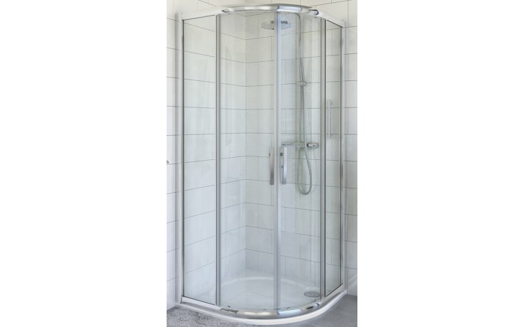 ROTH PROXIMA LINE PXR2N/900 sprchovací kút 90x90 cm, R550, posuvné dvere, brillant/sklo chinchilla